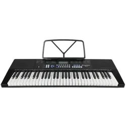 SUPRIMO EK611 - Keyboard elektroniczny edukacyjny 61 klawiszy (61 Tasten), Keyboard, Weiss, Schwarz