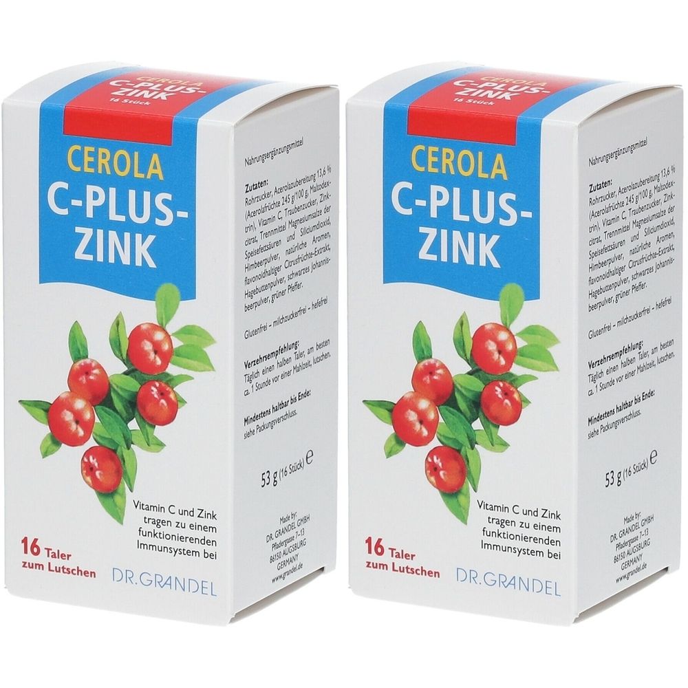 Cerola C plus Zink Taler Grandel 2x 2x16 St Bonbons