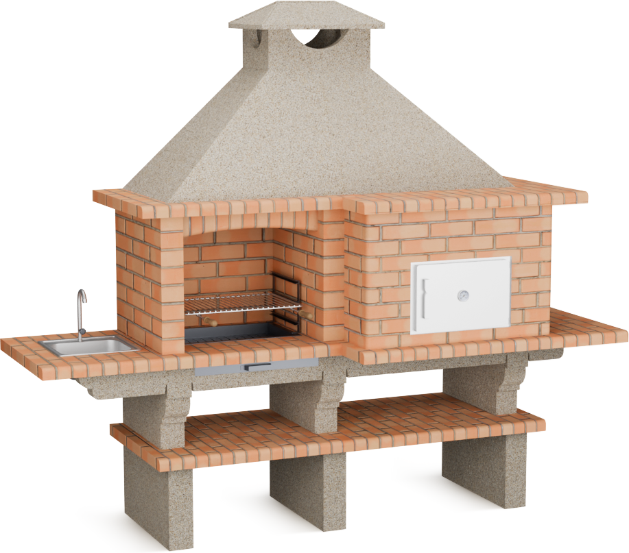 My-Barbecue Barbacoa y Horno para Pizza AV352F - IZQUIERDA