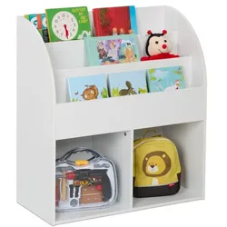 Relaxdays Bücherregal Kinder Weiß