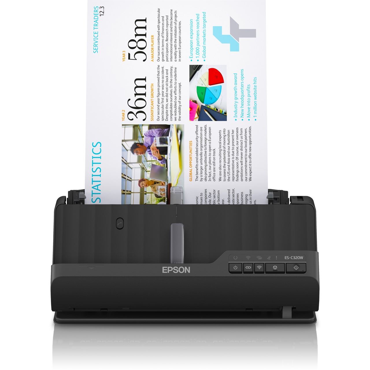 EPSON WorkForce ES-C320W DIN A4 Desktop-Scanner