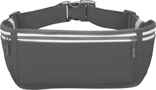 hama 00019859 Bauchtasche für Handys, Laufgürtel zum Joggen, reflektierend, Schwarz