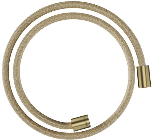 Hansgrohe Textilbrauseschlauch 28228950 1250 mm, Mutter beidseitig zylindrisch, brushed brass