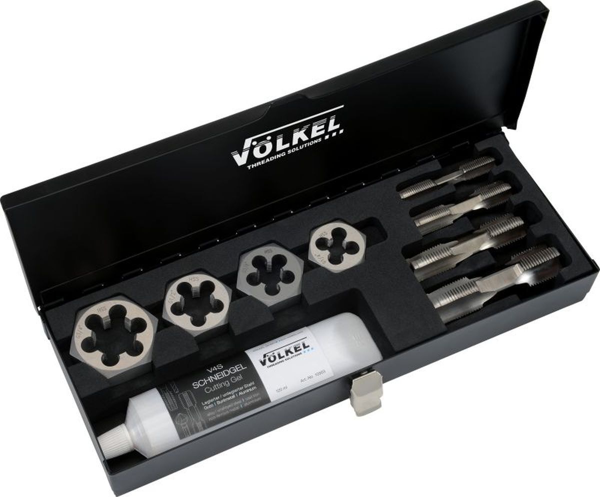 Volkel set sanitario HexTap 1/4 - 3/4 pollice, 9 pezzi