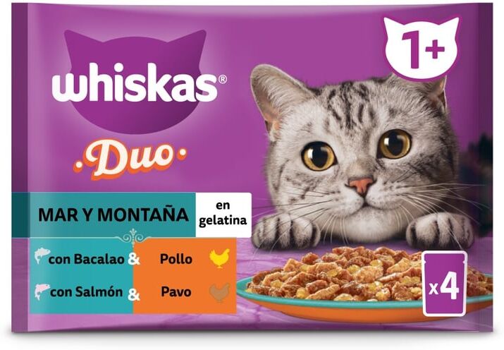 Whiskas Duo Mar e Montanha 13 uds x 4 uds