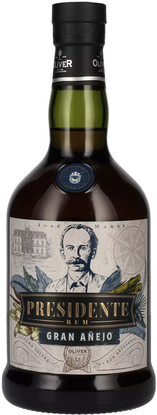 Presidente Rum Presidente Marti Gran Añejo Rum 40% Vol. 0,7l