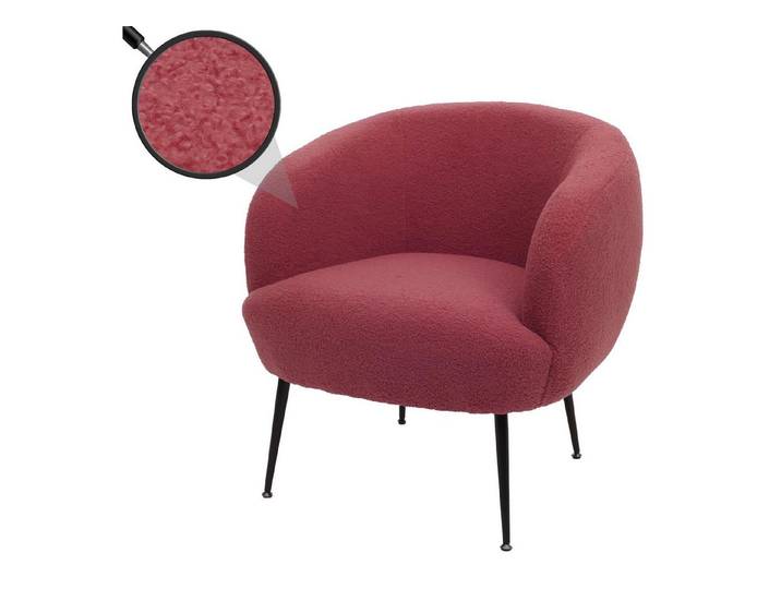 MCW Loungesessel Lounge-Sessel MCW-O37, Moderner Bouclé-Stoffbezug in hoher Qualität (330 g/m)
