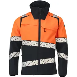 Warnschutz-Softshelljacke "Accelerate Safe" - L - marine/leuchtorange