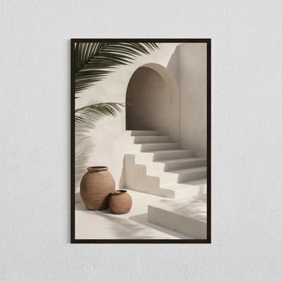 Inspired Finds Minimalist Mediterranean Olive Tree Canvas Print For Natural Home Decor modern Archway 15.75x23.62in No Frame