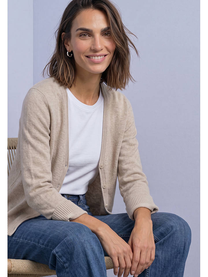 Street One Cardigan in Sand - 46