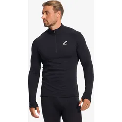 Tour Thermal Half-zip Base Layer Top Herren Black, Größe:S - Herren > Funktionsunterwäsche - Schwarz