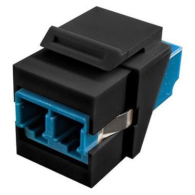 SCP Keystone jack Fiber L C to LC single mode (Keystone Modul) (F-KJ-SMLCLCD-BK)