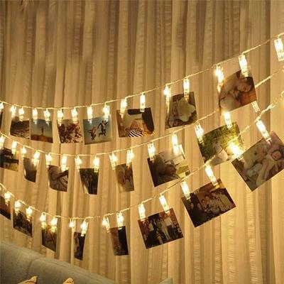Uplift Picks Photo Clip String Lights 1.5M 3M 6M Battery Fairy Lights 1.5 M 10 Leds emitting Color