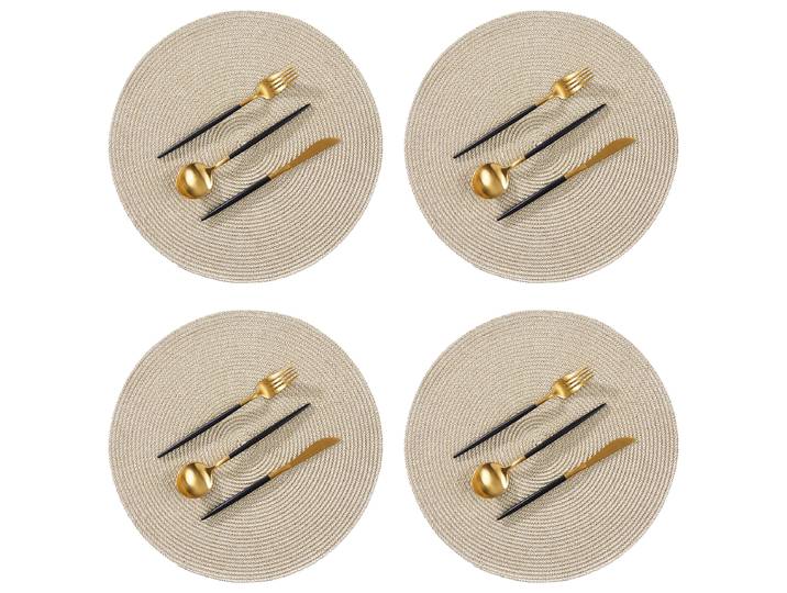 Set de table AMBIENTE lot de 4 Ø 38cm Doré/Doré