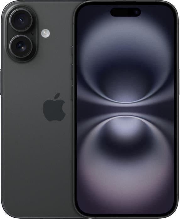 Apple iPhone 16 Smartphone mit 128 Gigabyte internem Speicher in der Farbe Schwarz