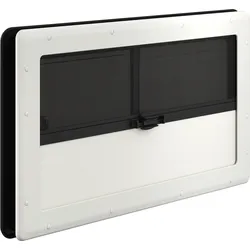 Dometic PUR-Win S10 Schiebefenster doppelte Acrylverglasung mit integriertem Rollo und Fliegengitter weiß 500 x 450 mm