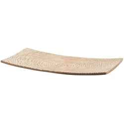 Deko Teller  Circle , braun , Polyresin (Kunstharz) , Maße (cm): B: 41 H: 5 T: 22.0