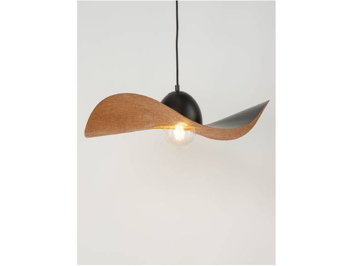 Lustre KIRAN bicolore noir en acier