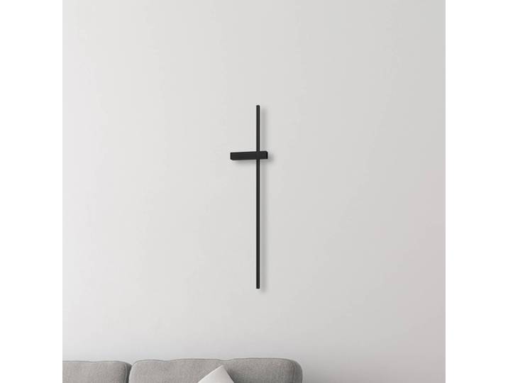 Wandleuchte Vision Milagro Lighting, schwarz, für Wohn- / Esszimmer, Metall, Modern, Wandlampe