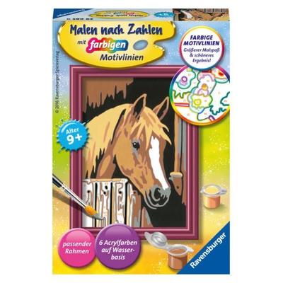 Ravensburger Malen nach Zahlen, Pferd im Stall, Malset