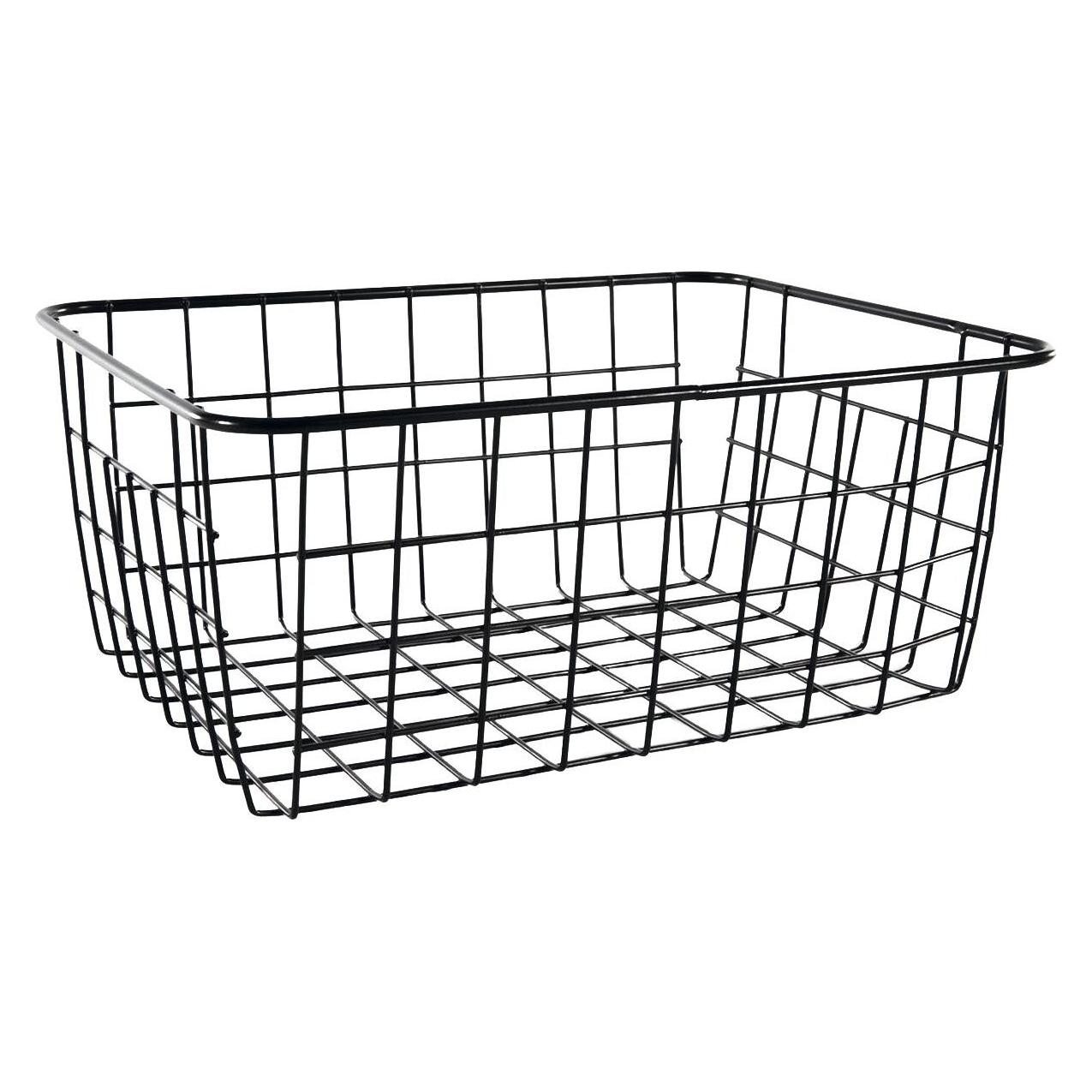 Korb Metall schwarz Höhe: 80 mm Länge: 200 mm Breite: 155 mm (54056788)