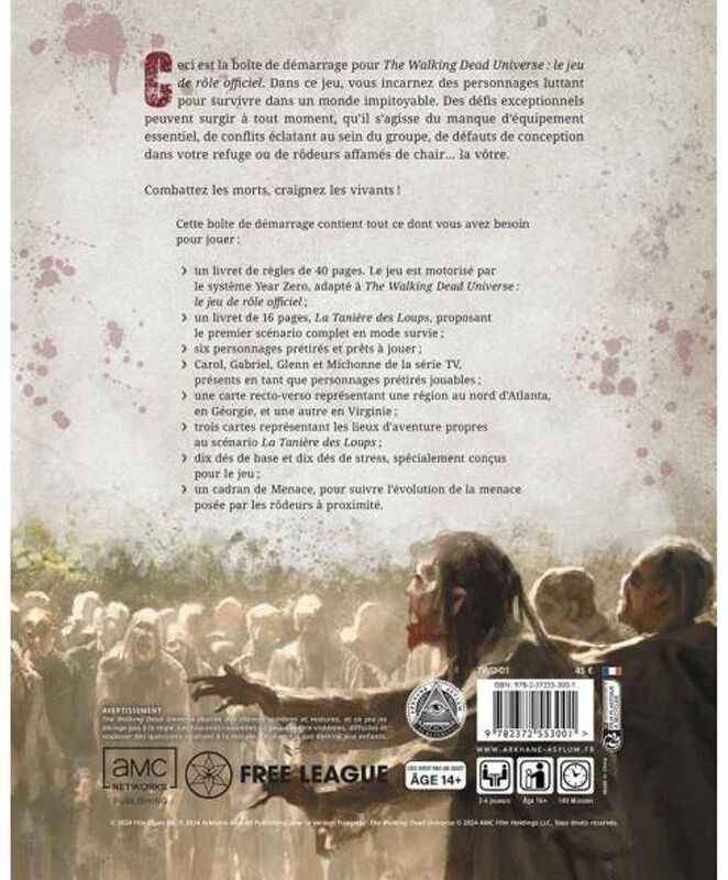 Arkhane Asylum Publishing The Walking Dead Universe : Boite de Démarrage