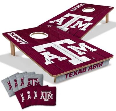 Skip's Garage Texas A&M Aggies NCAA Tailgate Cornhole Board Set