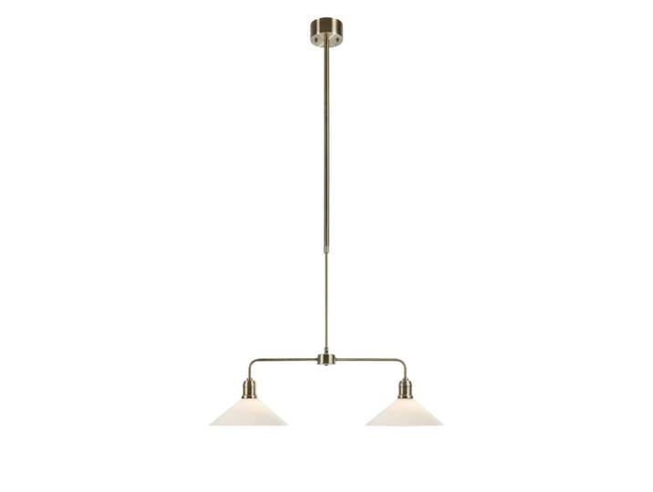 Plafonnier en métal et verre 2 lumières vert