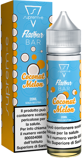 Suprem-e Coconut Melon Flavour Bar Liquido Shot Mix 20ml Cocco Melone