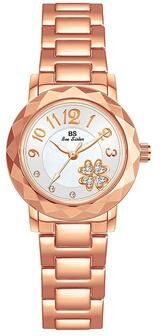 Inspired Deals Elegant Flower Quartz Women's Bracelet Watch With Alloy Strap And Jewelry Clasp rose Gold