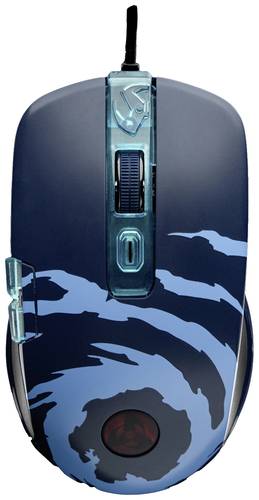 Lexip Naruto Shippuden Kakashi Kamui Gaming-Maus Kabelgebunden Optisch Schwarz, Blau 12000 dpi Beleuchtet, Gewichts-Tuning
