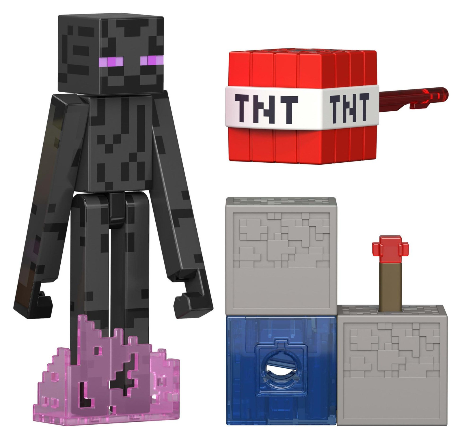 Mattel Minecraft Enderman actiefiguur met accessoires