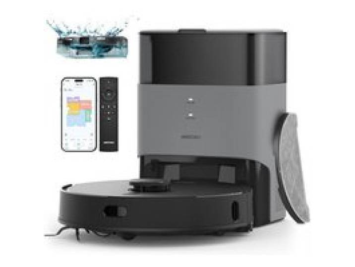 AIRROBO T20 Aspirateur Robot Laveur 8 000 Pa - 3 5L Capacité du Collecteur 3200mAh - Idéal pour Poils dAnimaux Surface 200㎡ - Noir