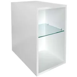 Fackelmann Oxford Badregal 30 cm 2 Fächer Weiß - Badmöbel