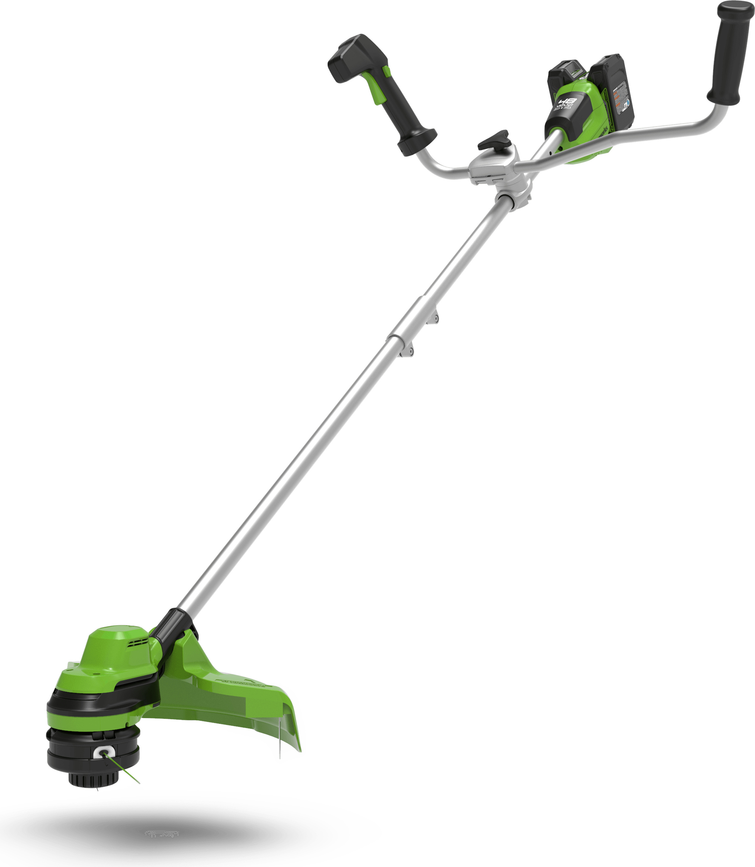 Greenworks GD24X2BCB Akku-Motorsense, Lithium-Ionen-Akku