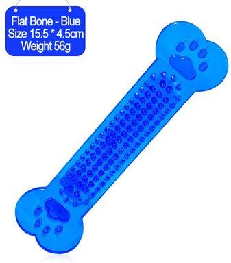 The Handy Homestead Heavy Duty Dog Tooth Brush Toy For Aggressive Chewers blue