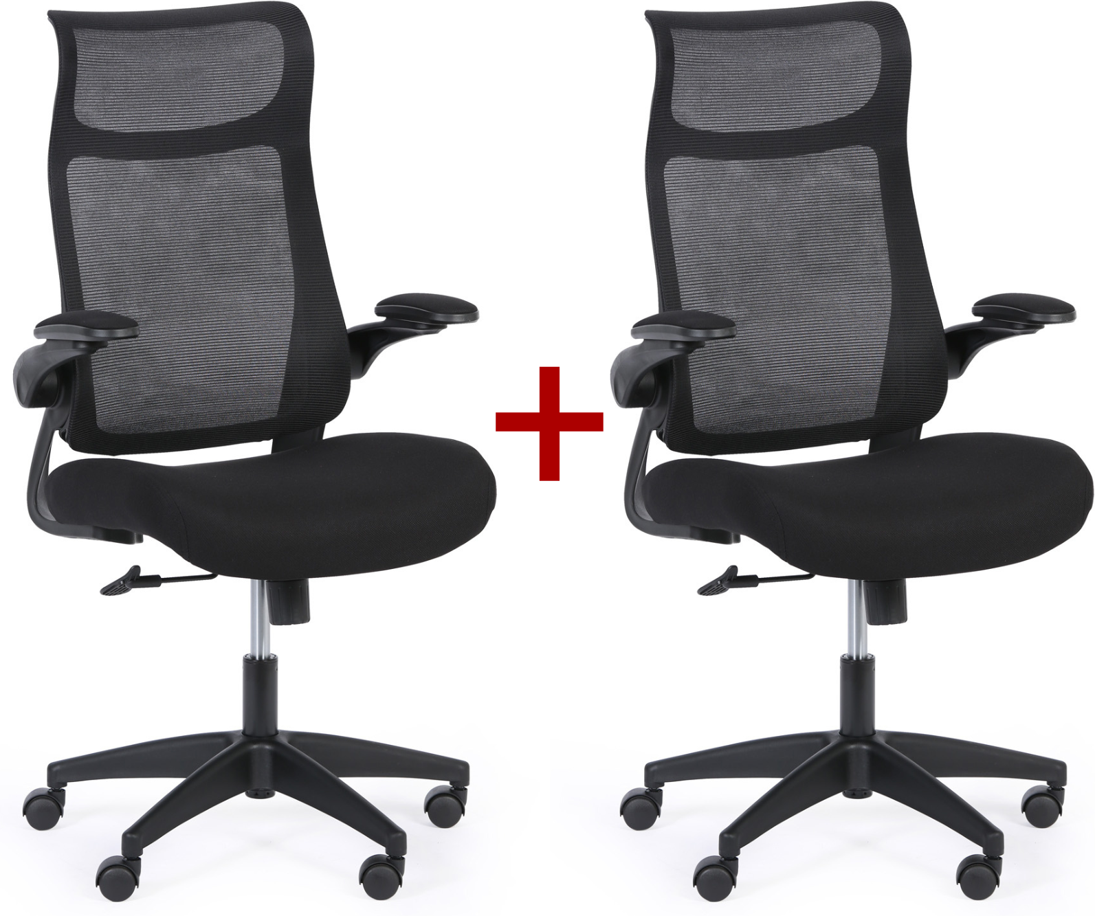 B2B Partner Bürosessel LUCKY 1+1 GRATIS, schwarz