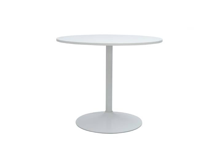 Table à manger design ronde blanche D90 cm CALISTA