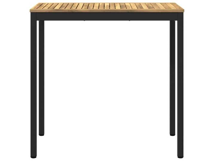 Table Balcon Terrasse - ANTI-UV - Table de Bar de Jardin Blanc et noir 108 5x55x105 cm - design élégant(52715)
