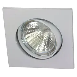 Rutec ALU55391-M Druckguss Einbaustr. Quadroschwenkbar für MR16 weiß