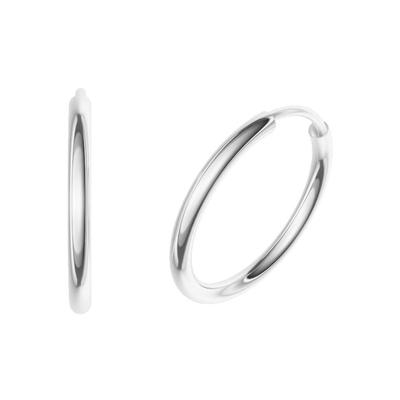 Paar Creolen FIRETTI "Schmuck Geschenk Silber 925 2,0 mm breit" Gr. 20, silber (silberfarben), Ohrringe, Damen, 20, Silber 925 (Sterlingsilber), Made in Germany