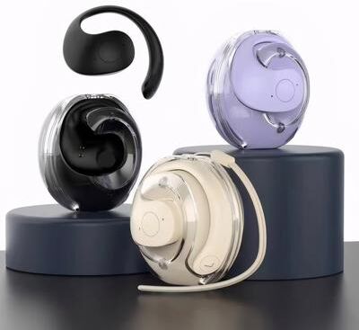 Uplifted Trends Wireless Bluetooth AI Real Time Language Translation Earphones Instant Translator For Travel & Business Communication pink