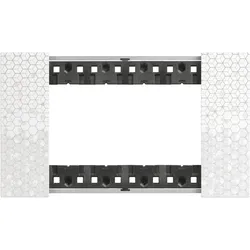 Legrand KA4804MW LivingNow Abdeckrahmen 4-modulig in der Farbausführung Pixel