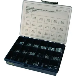 BRW, Schrauben, Sortiment Gewindestifte (360 Schrauben pro Stück)