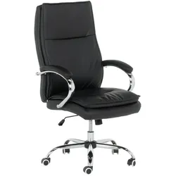 Carmen 6519 Chefsessel mit Kunstleder – Schwarz