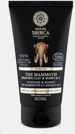 NATURA SIBERICA MASCARA ARGILA BARBEAR THE MAMMOTH 150ml