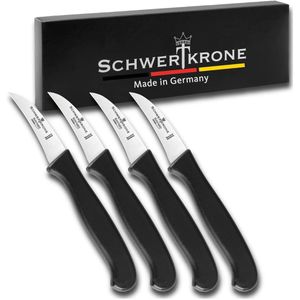 Schwertkrone Gemüsemesser MK01401, 6 cm Edelstahlklinge, Kunststoffgriff, 4 Stück