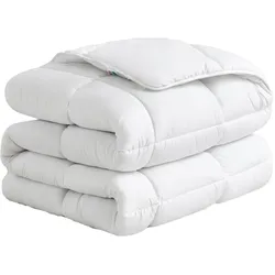 Mammoet - Bettdecke - Willow - 140 x 200 cm - 400 gsm – Wärmeklasse 2 – Winterdecke – Hypoallergen – Flammhemmend - Weiß