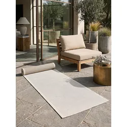 Läufer Flachgewebe Creme 80x150 cm - BORNO   Kadima Design