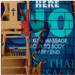 die Faktorei »Massage Happy End I« Glasbild 100x100 cm